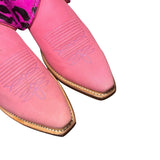 9 Pink & Pink Leopard Hair-on Hide Canty Boots®