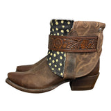 6.5 Brown & Spotted Hair-on Hide Canty Boots®