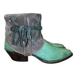 6 Gray & Exotic Teal Canty Boots®