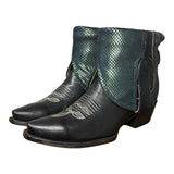 7.5 Black & Metallic Scales Canty Boots®