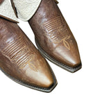 9 Brown & Lace Printed Leather Canty Boots®