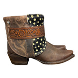 6.5 Brown & Spotted Hair-on Hide Canty Boots®