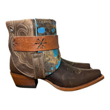6.5 Brown & Spotted Hair-on Hide Canty Boots®