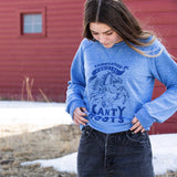 Blue Fairweather Cowgirl Sweatshirt - XXL Only