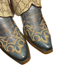6.5 Embroidered Blue & Designer Canty Boots®