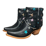 9 Black & Metallic Star Inlay Canty Boots®