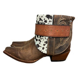8 Brown & Spotted Hair-on Hide Canty Boots®