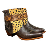 6.5 Brown & Spotted Hair-on Hide Canty Boots®