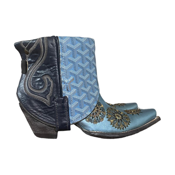 8 Two Toned Blue & Designer Canty Boots®