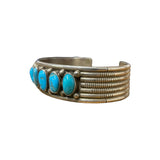 Turquoise Stones Sterling Silver Bracelet