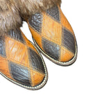 9 Patchwork & Beaver Fur Canty Boots®