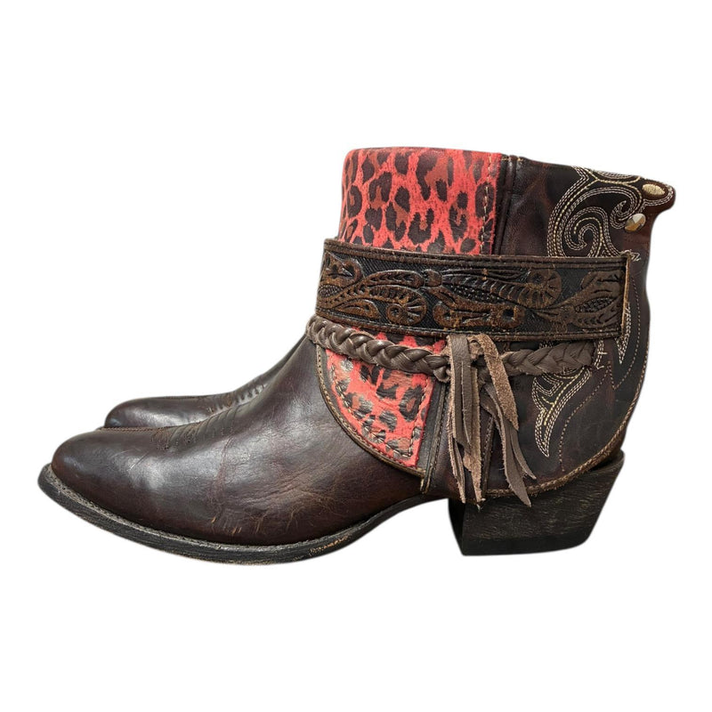10.5 Brown & Pink Leopard Canty Boots®