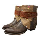 6 Embroidered Brown & Designer Canty Boots®