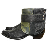 9 Exotic Black & Camo Leather Canty Boots®