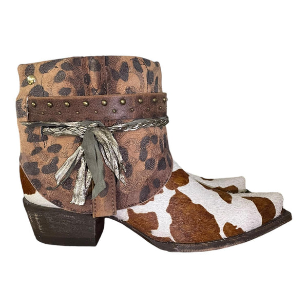 9 Cowhide & Leopard Canty Boots®