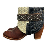 9 Two Toned & Designer Stacked Heel Canty Boots®