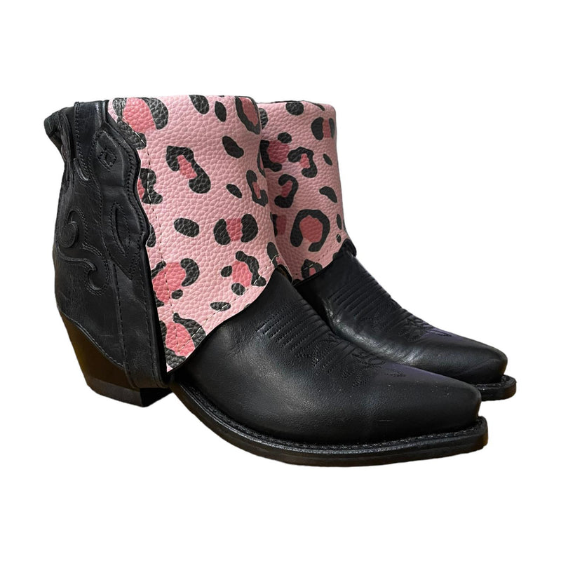 5 Black & Pink Leopard Canty Boots®