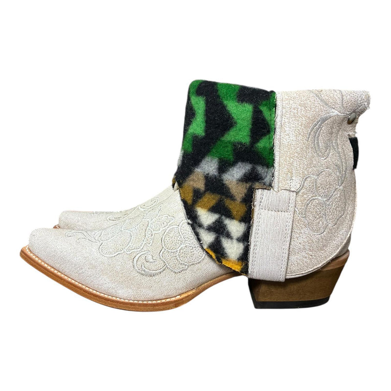 8.5 Embroidered White & Wool Canty Boots®