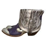 10 Metallic Purple & Silver Canty Boots®