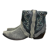 8.5 Black & Greenish Rough Out Canty Boots®