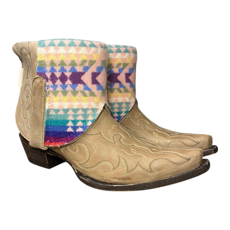 9 Embroidered Tan & Wool Canty Boots®