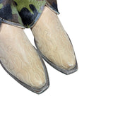 10 Embroidered Tan & Camo Hair-on Hide Canty Boots®