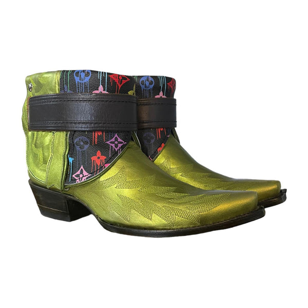 8.5 Metallic Green & Designer Canty Boots®