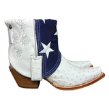 7 Exotic White & American Flag Canty Boots®