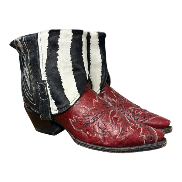 9 Two Toned & Striped Hair-on Hide Canty Boots®