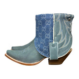 7 Dusty Blue & Designer Denim Canty Boots®