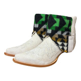 8.5 Embroidered White & Wool Canty Boots®