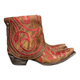 7.5 Brown & Red Inlay Canty Boots®