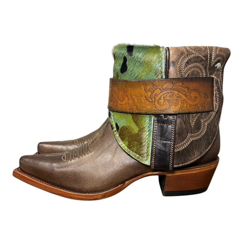 7 Brown & Camo Hair-on Hide Canty Boots®