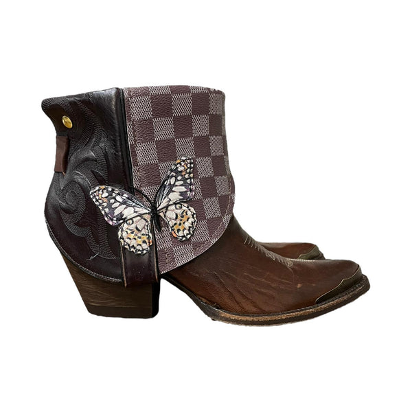 9 Two Toned & Designer with Butterfly Patches Canty Boots®
