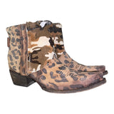 8.5 Leopard & Camo Hair-on Hide Canty Boots®