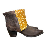 10 Brown & Spotted Hair-on Hide Canty Boots®