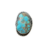 5 Sterling Silver Turquoise Nugget Ring