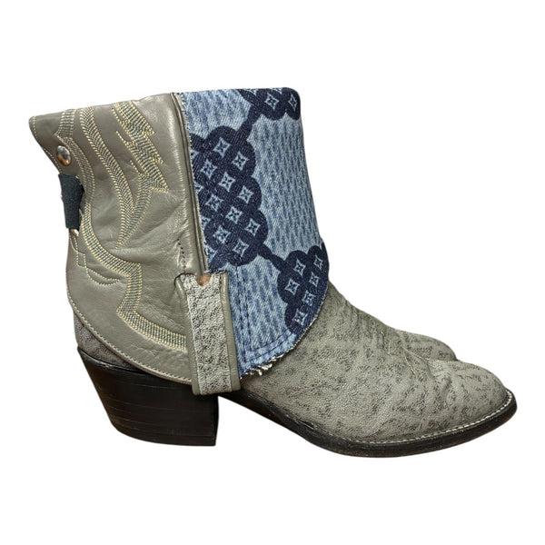 7.5 Marbled Gray & Designer Denim Canty Boots®