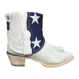 7.5 Exotic White & American Flag Canty Boots®