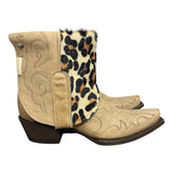 6 Embroidered Tan & Leopard Canty Boots®