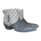 9.5 Exotic Blue & Full Designer Canty Boots®