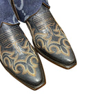 10 Embroidered Blue & Designer Denim Canty Boots®