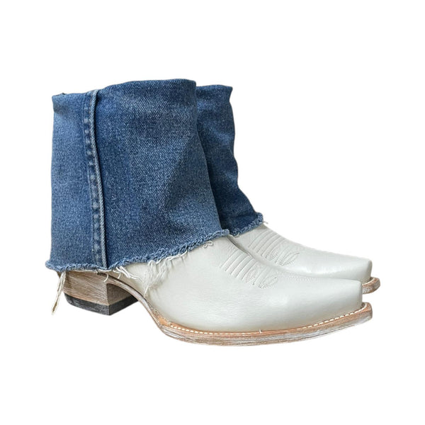 8.5 White & Denim Canty Boots®
