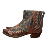 7.5 Embroidered Brown & Designer Canty Boots®