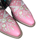7 Embroidered Pink Floral & Full Designer Canty Boots®