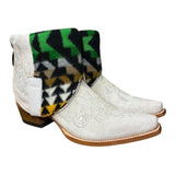 8.5 Embroidered White & Wool Canty Boots®