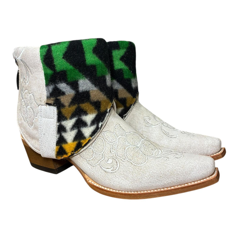 8.5 Embroidered White & Wool Canty Boots®