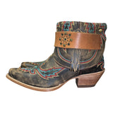 6.5 Brown & Multicolor Embroidered Canty Boots®
