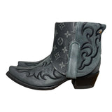 7.5 Embroidered Black & Designer Canty Boots®