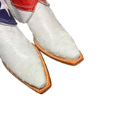 9 Exotic White & American Flag Canty Boots®